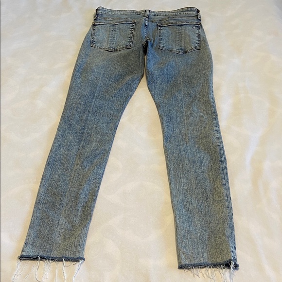 rag & bone Cate mid rise skinny fray hem Zip fly acid wash color Size 29 x 31” - Picture 10 of 14
